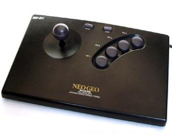Imaging bringing home a joystick controller that was a foot wide, 8 inches across, and easily weighed 4 pounds. That's what came with the NeoGeo AES in 1991.