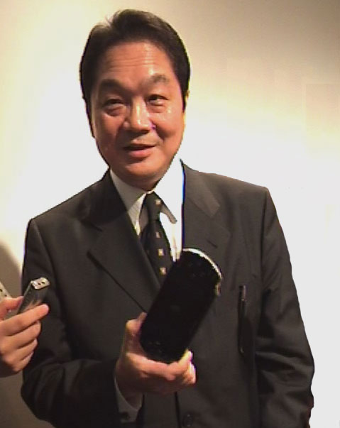 Would you buy a handheld gaming system from this man?