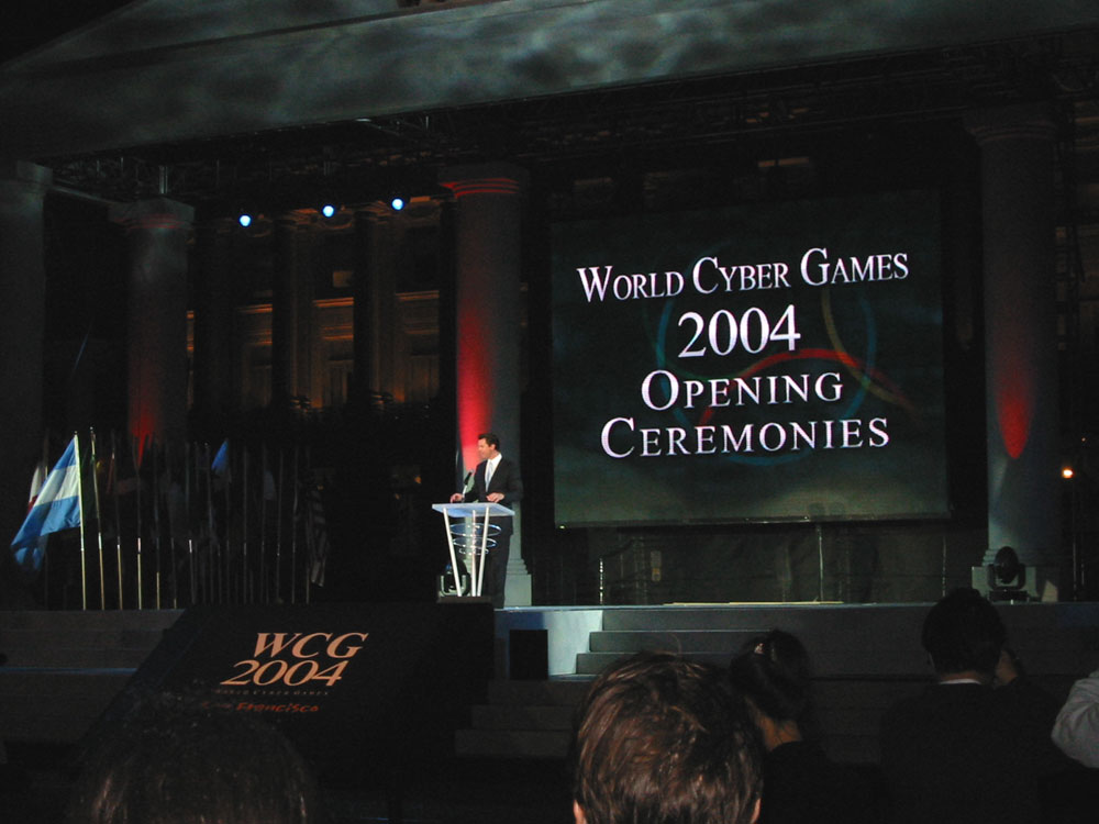 San Francisco mayor Gavin Newsom officially opened the games.