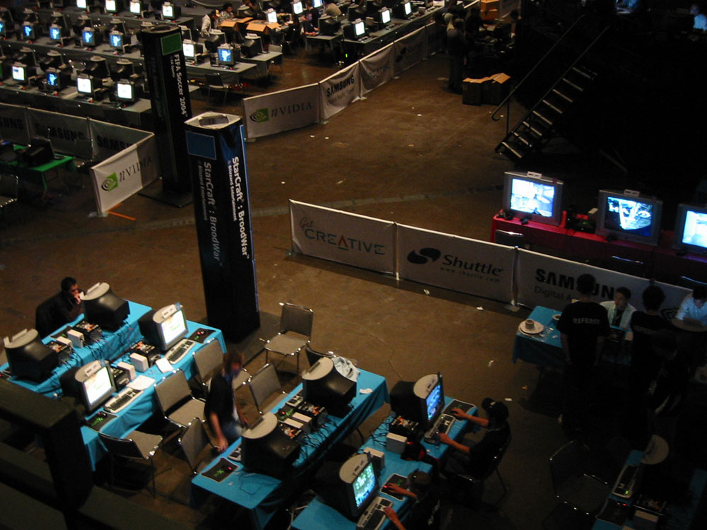 The Starcraft competition area