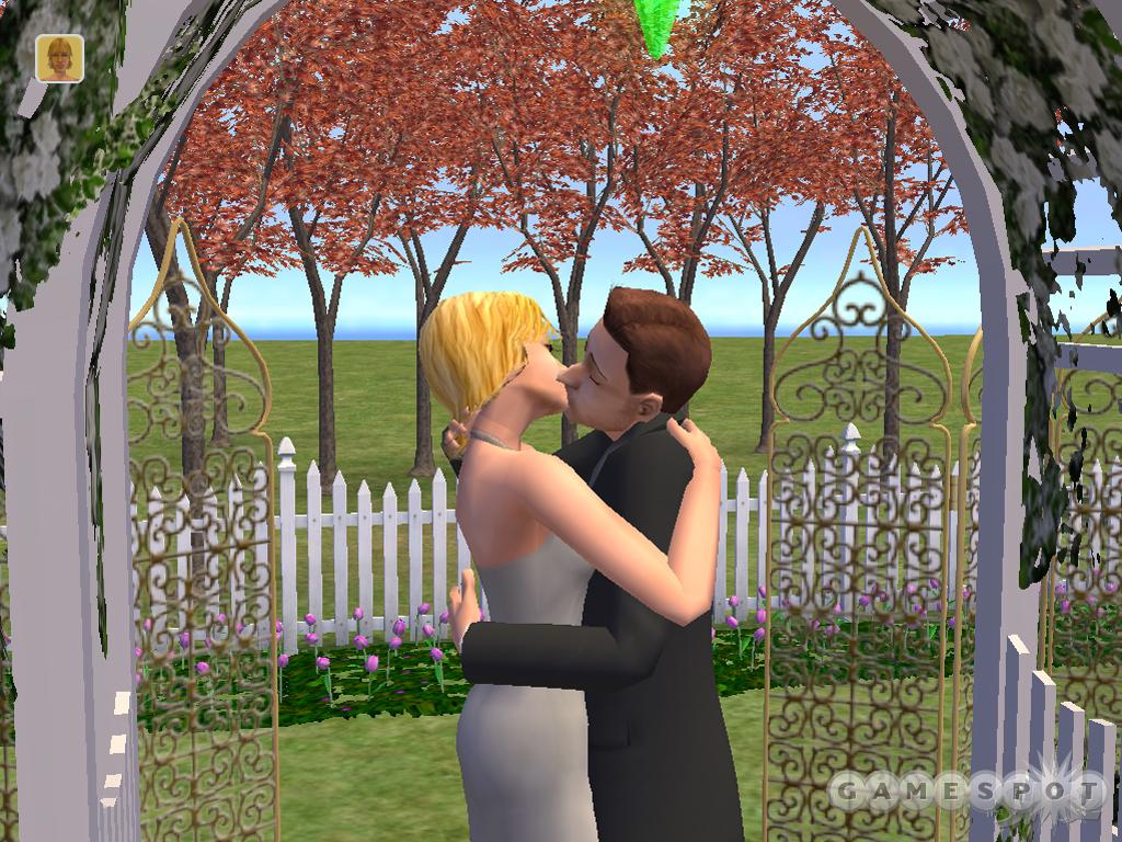 The Sims 2 will let you create a virtual picture album, complete with wedding photos.