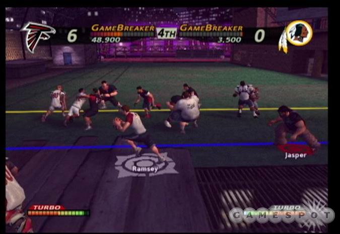 Seven-on-seven football is what you'll be playing in NFL Street, and you have around 300 current and classic NFL players to choose from.