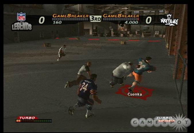 The player models in NFL Street are highly exaggerated yet still manage to look surprisingly accurate to their real-life counterparts.