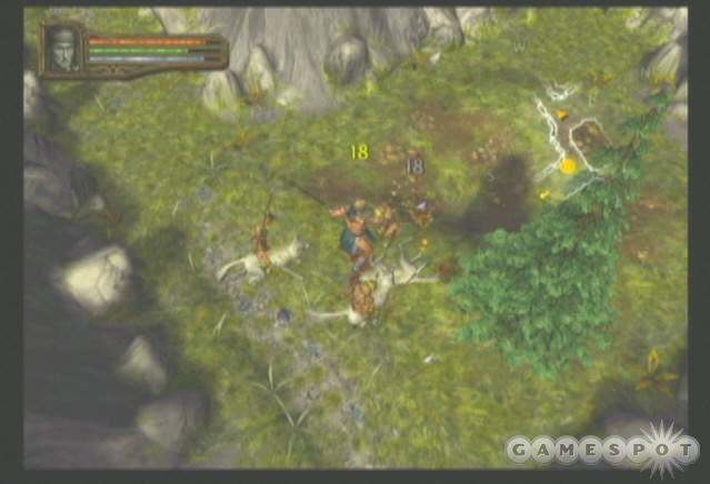 Goblins ride wolves throughout the Cloak Wood cliffs.