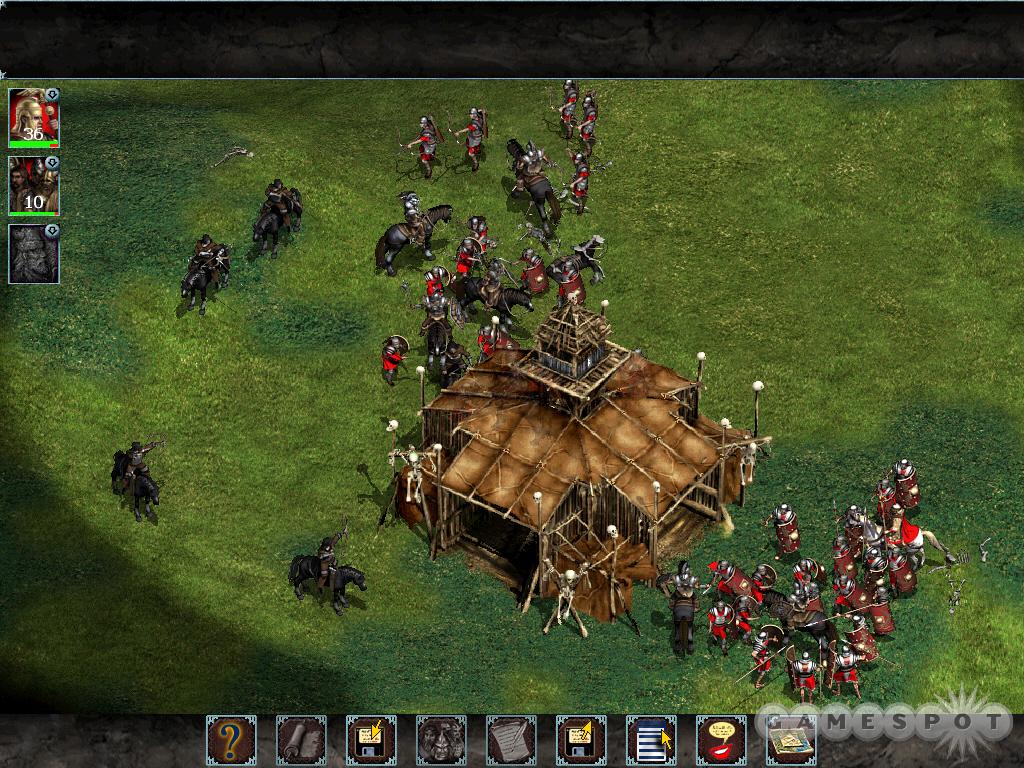 Nothing wipes out a barbarian camp like a good Roman legion.