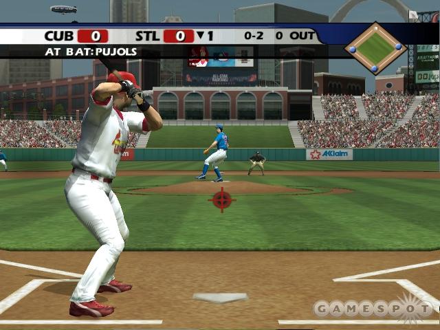 For more realistic batting control, you can use the analog stick to swing.