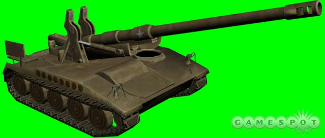 The The M110A2 isn't a tank, but it's excellent for bombarding an enemy encampment.