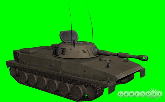 The PT-76 is a powerful amphibious tank.