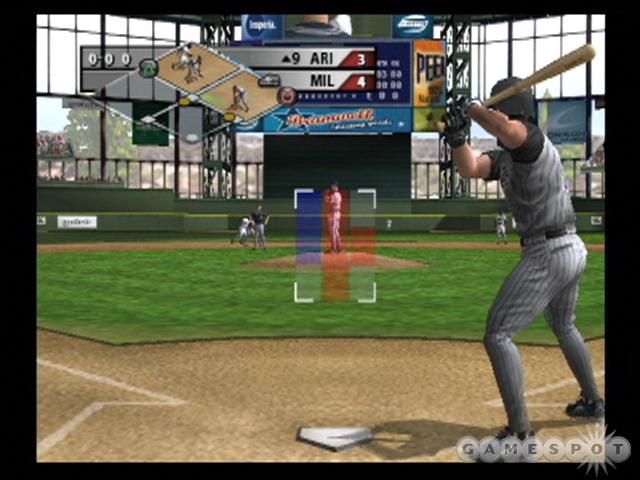 MVP 2004 simulates a lot of fine details, such as how fielders have a tougher time of accurately throwing the ball after it's caught while off-balance.