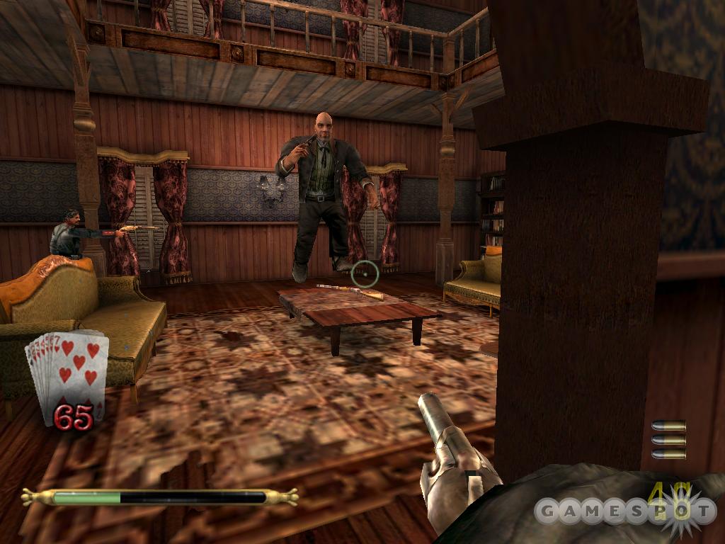 Dead Man's Hand features a single-player campaign and an online multiplayer mode, though neither portion is particularly impressive.