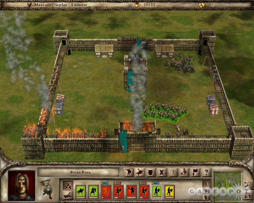 Graphic frills and the fully 3D engine are most notable during sieges. Send bowmen with fire arrows against a palisade, and expect to see some pyrotechnics as the wooden walls come down.