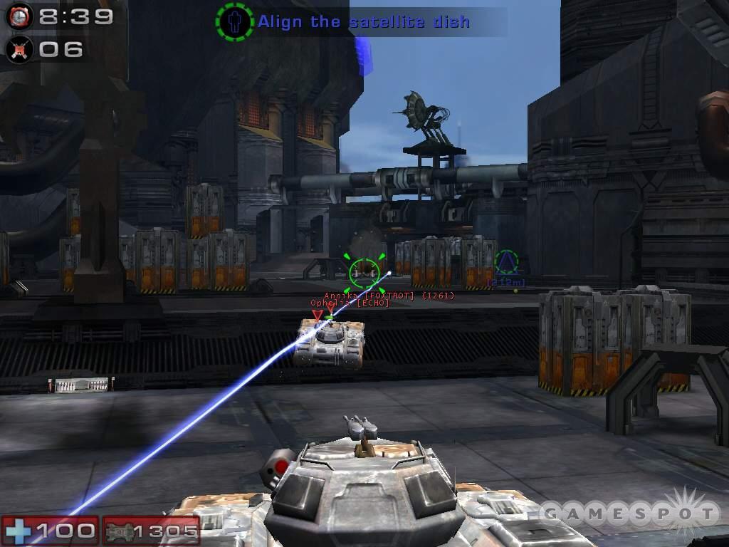 Pulverize the defenders’ turrets with the goliath’s primary cannon.