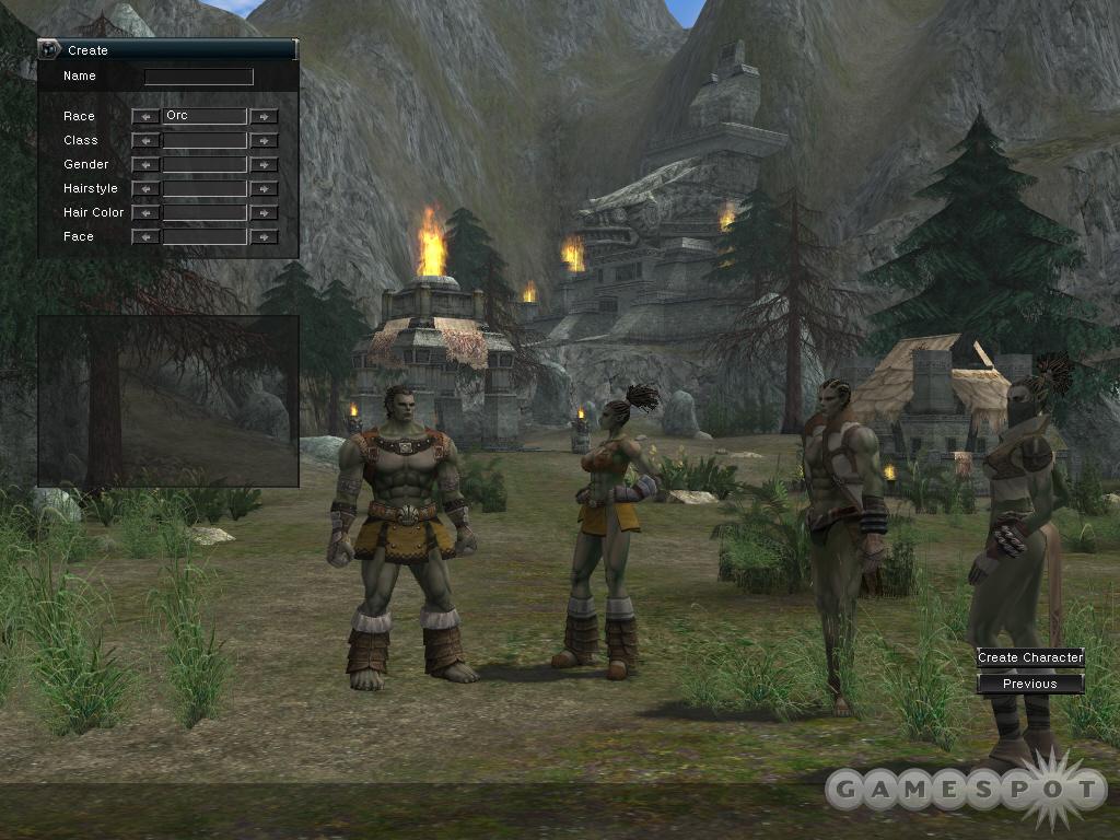 In the world of Lineage II, you can play as an orc, an elf, a dwarf, or a human.