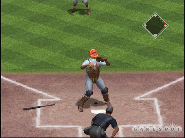 When a player gets into position to catch a pop-up, the camera switches to a close-up view.