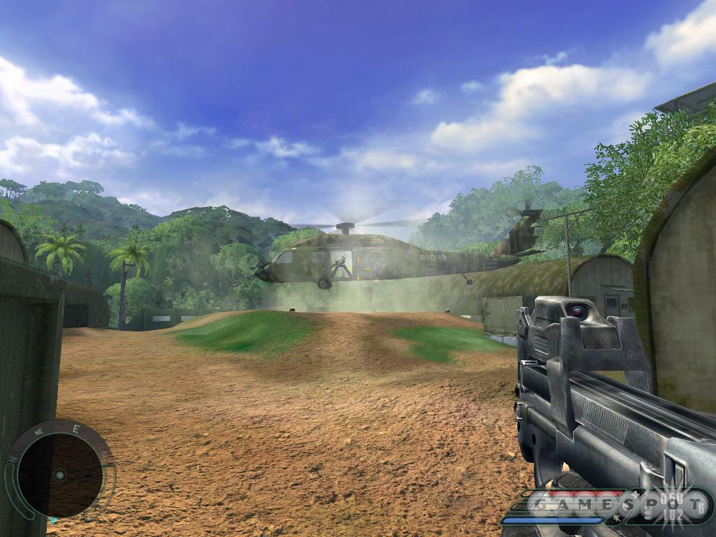 If this chopper attempts to drop mercs, rush them and use your P90 as they get out.