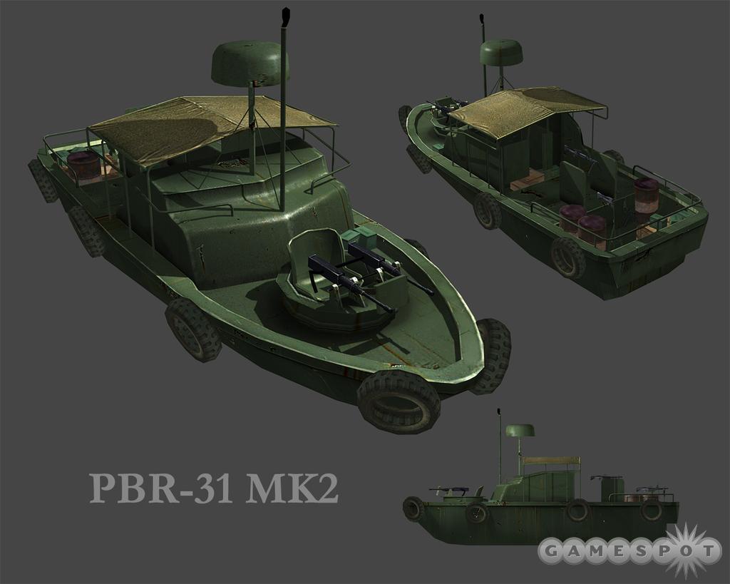The US used armed patrol boats to cruise the Mekong Delta.