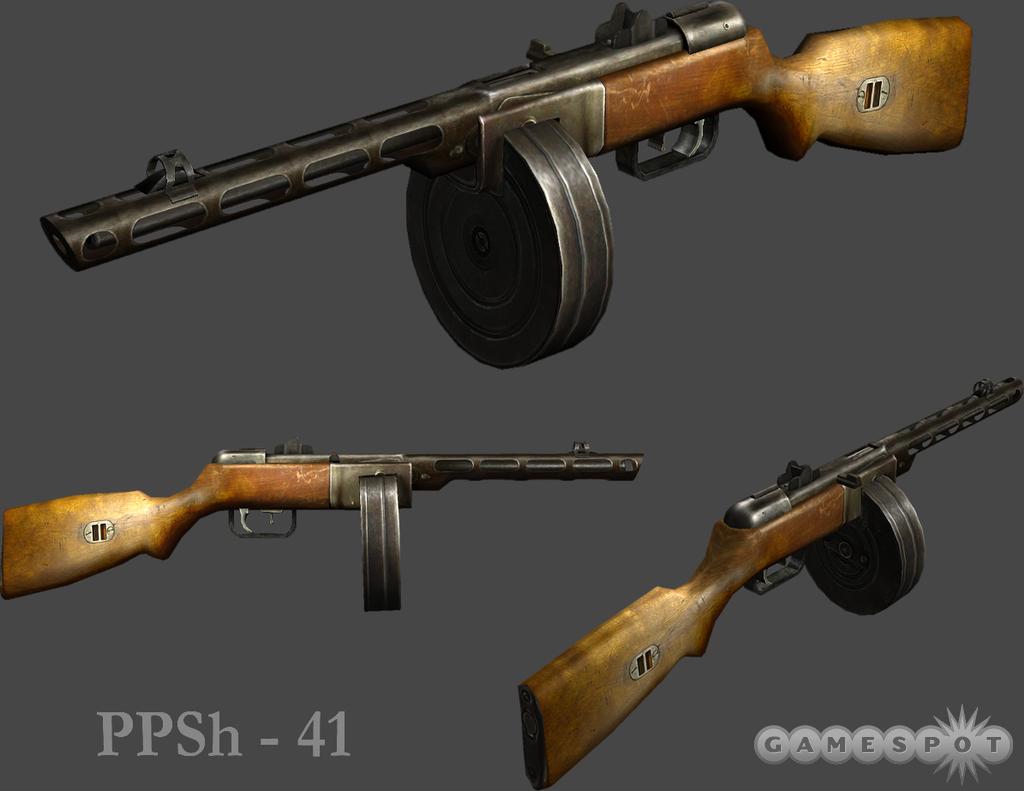 The PPSh41 carried a huge magazine.