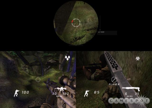 Shadow Ops' split-screen and online multiplayer modes are better in theory than in practice.