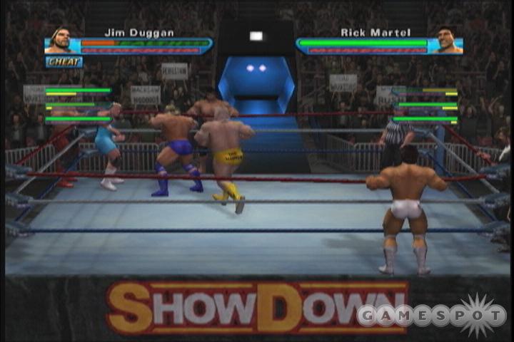 Showdown: Legends of Wrestling tries to be the definitive wrestling game for Hulkamaniacs, Warriors, Diamond Cutters, and Andre the Giant posse members everywhere...