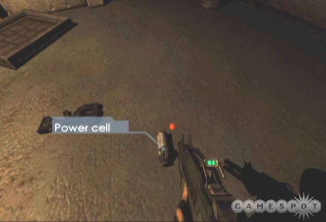Find the power cell in the supply room and return it to the charger.