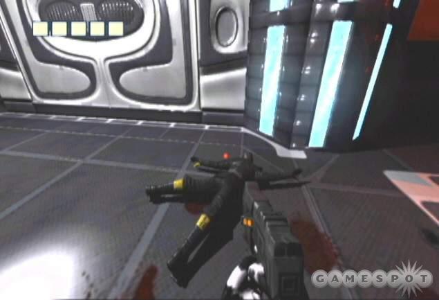 Disabling the guard nets a gun...a great weapon against the sentry droids.