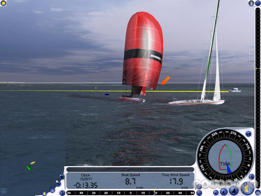 The spinnaker is your main sail, but it should only be used in certain situations because it can overpower your yacht.