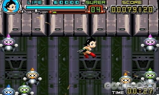 The various upgrades you'll gain throughout the game will let Astro Boy kick even more rear.