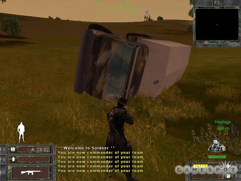 This bot refuses to leave the truck he just flipped over.