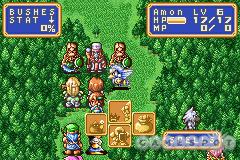 The battle interface is similar to that in Fire Emblem or Final Fantasy Tactics. The player and the CPU take turns moving characters and making attacks.