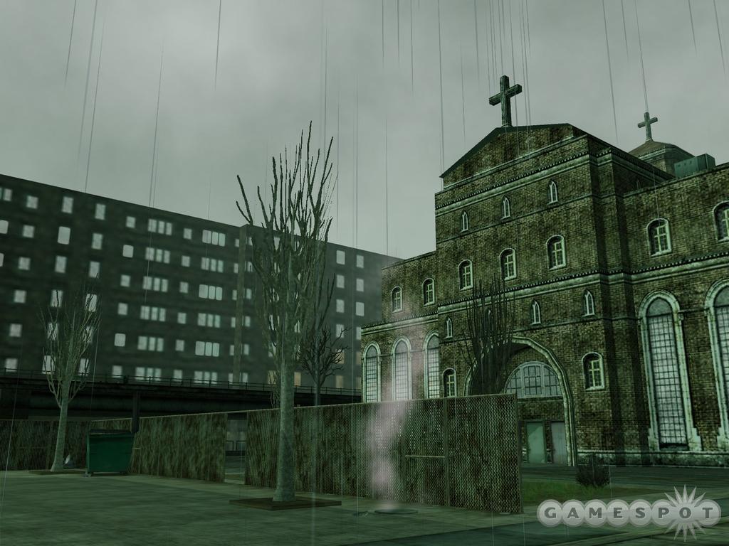 It wouldn't be the Matrix without gloomy, soulless cityscapes.
