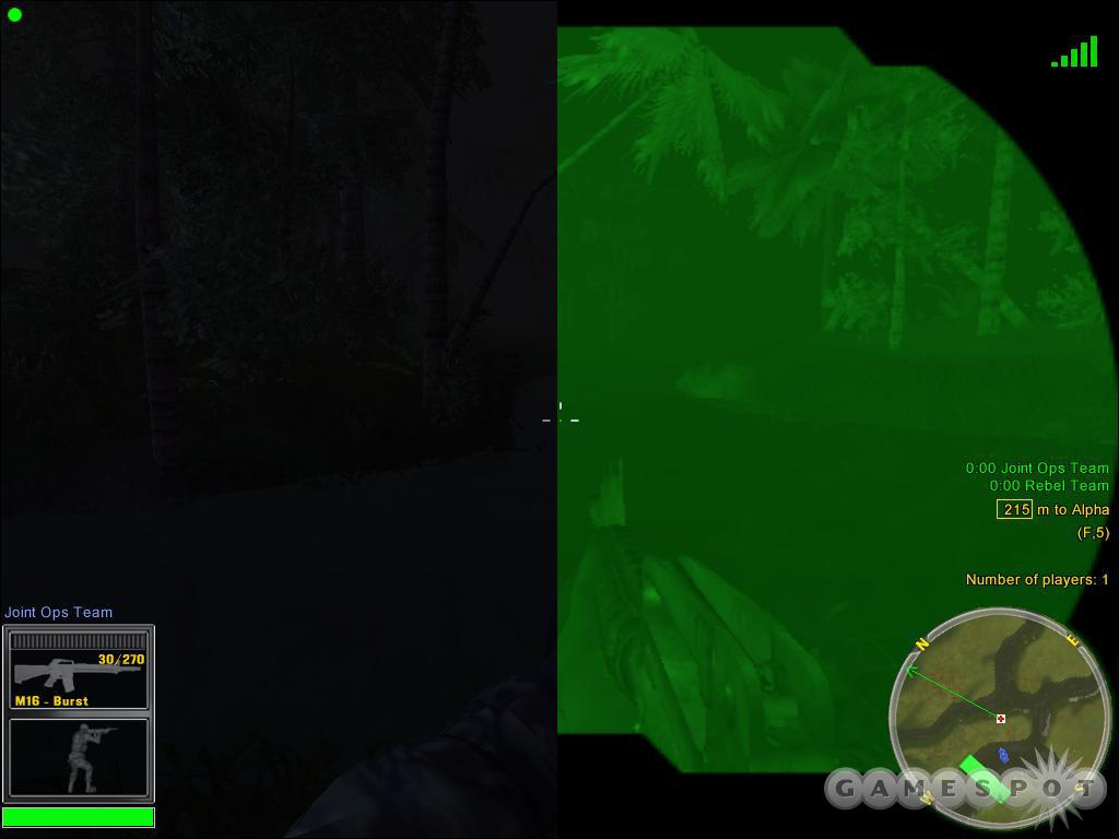 Nightvision isn’t perfect, but as you can see in this comparison, it’s far better than being essentially blind.