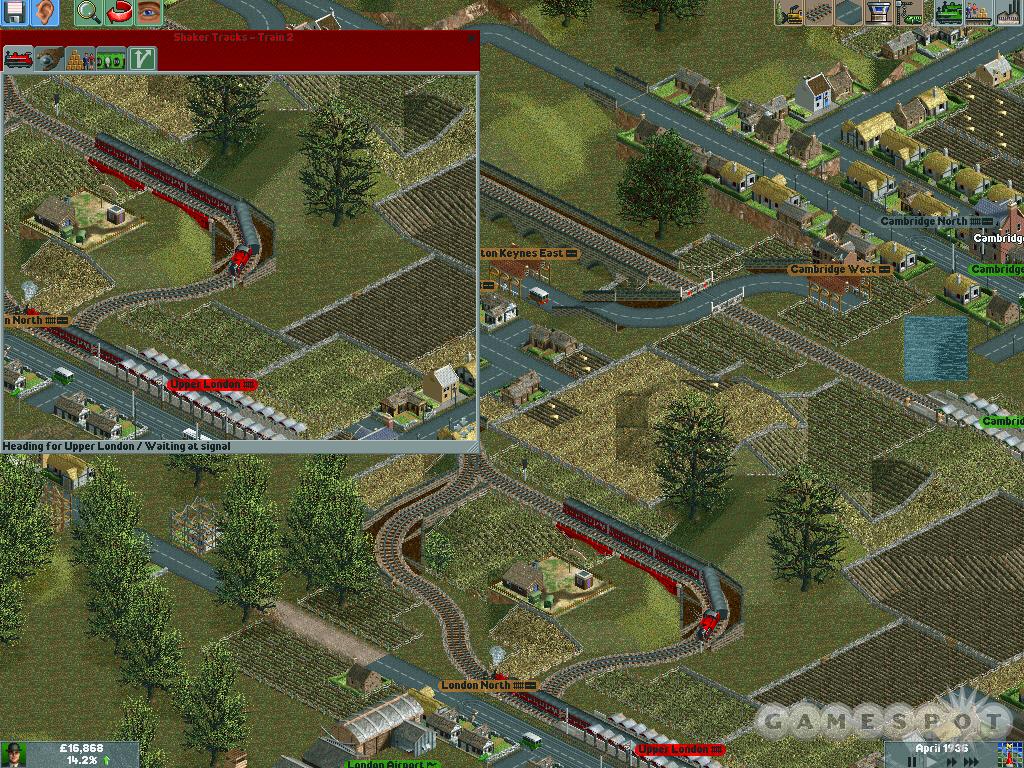Locomotion uses the familiar interface from RollerCoaster Tycoon, so it's easy to keep an eye on the action.