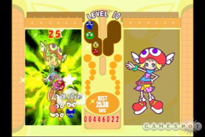Don't let looks fool you--there's a deep, challenging puzzle game to be found in Puyo Pop Fever.