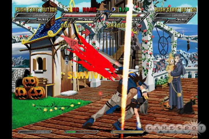 As if the previous Guilty Gear games weren't insane enough, this one features two-on-two battles.