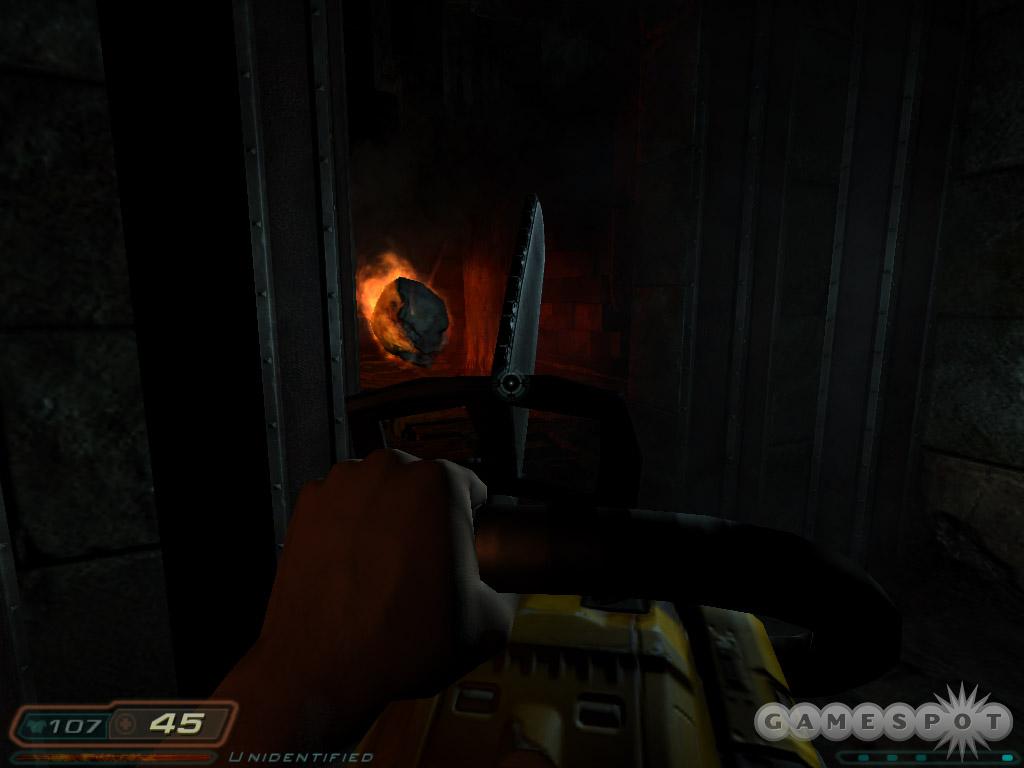 Conserve ammo by killing lost souls with your chainsaw.
