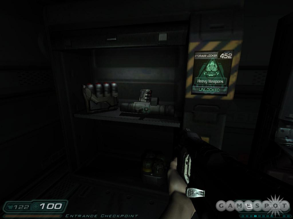 Open this heavy weapons locker to recover a rocket launcher.