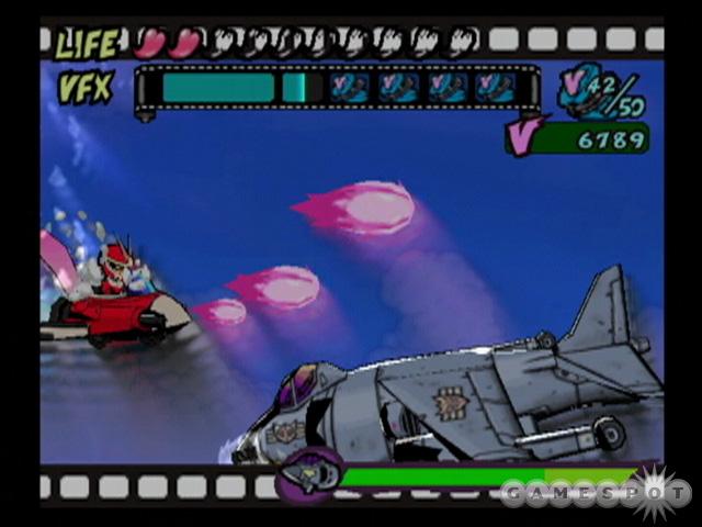 Viewtiful Joe is a polygonally rendered game, but the action takes place on a 2D plane.
