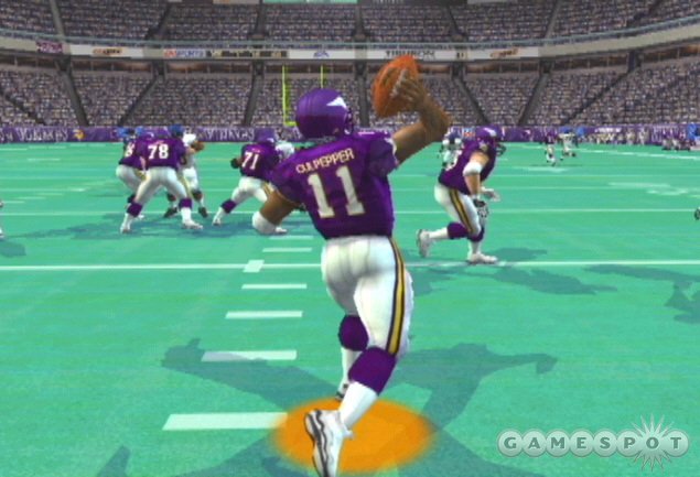 The Minnesota Vikings have one of the best quarterback-wide receiver combos in the game. Test defenses deep with Culpepper’s arm and Randy Moss’ speed.