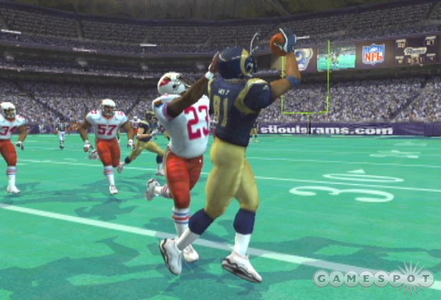 Torry Holt had a breakout season last year--his new Madden 2005 ratings reflect his great year.