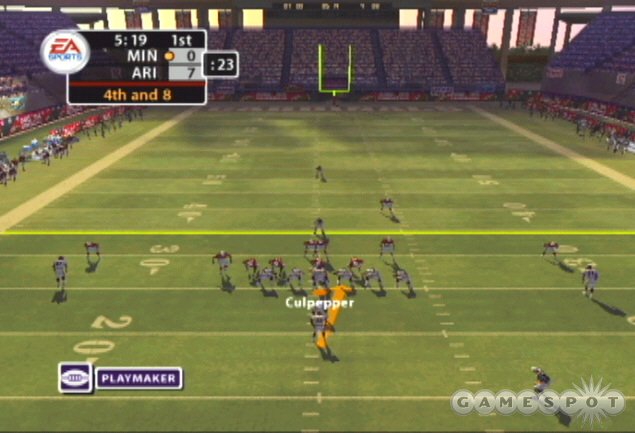Use playmaker control pre-snap on a rushing play to quickly switch the play’s direction.