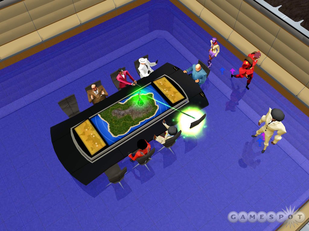 An evil genius' conference room...or a game developer's meeting?