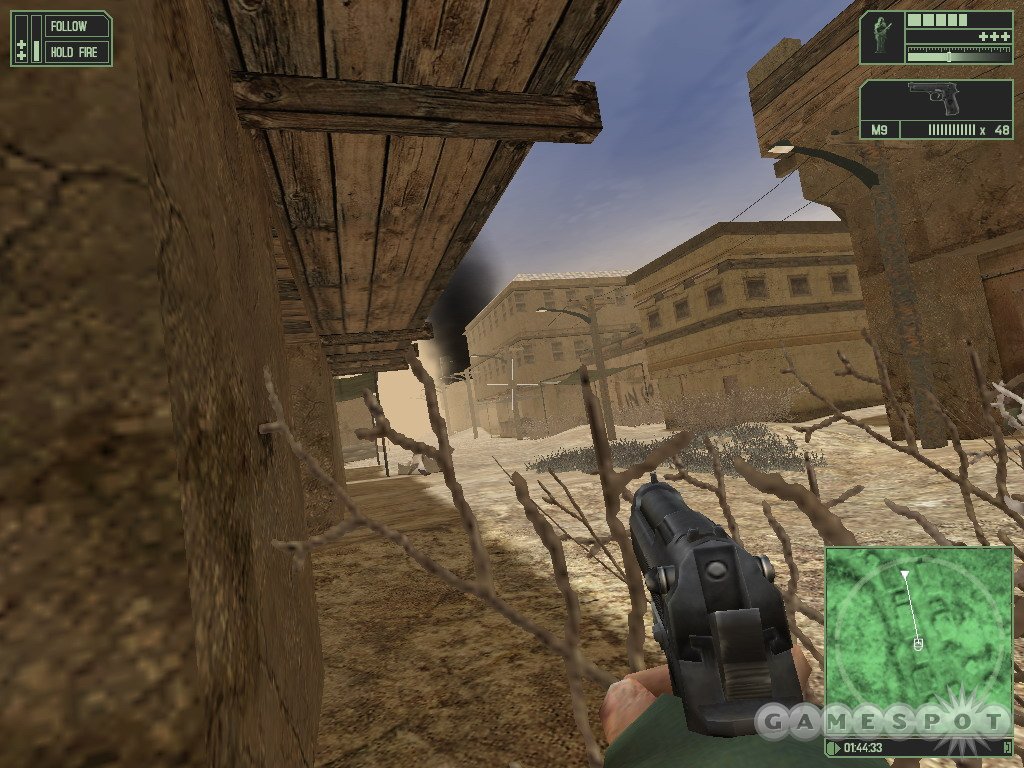 Pistol hunting in the game's best level.
