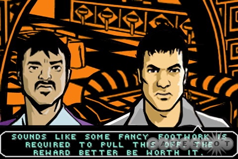 The game's art style will certainly be familiar to fans of GTA III and Vice City.
