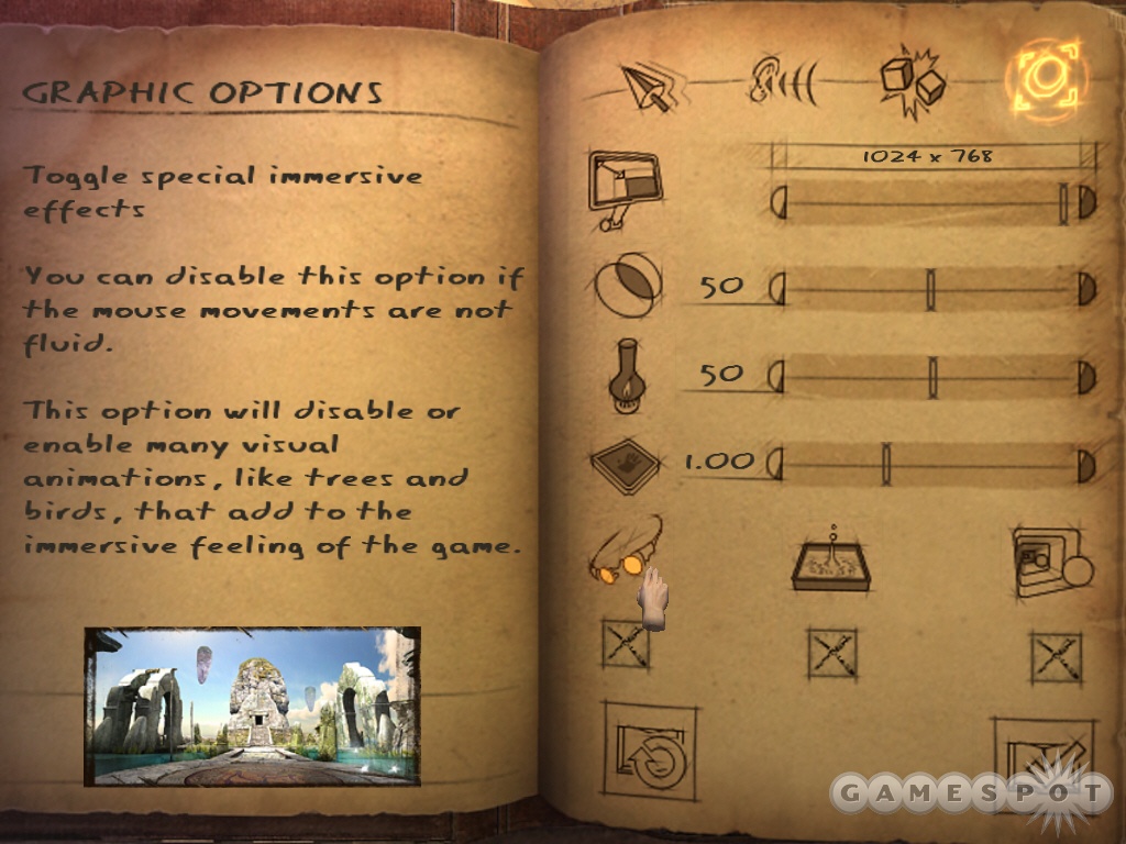 Even the game's menus and options screens feel like part of the experience.