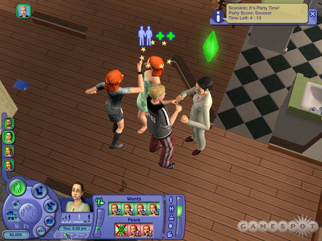 Ouch! Grouchy Sims are much more likely to pick fights with other characters than Nice ones are.