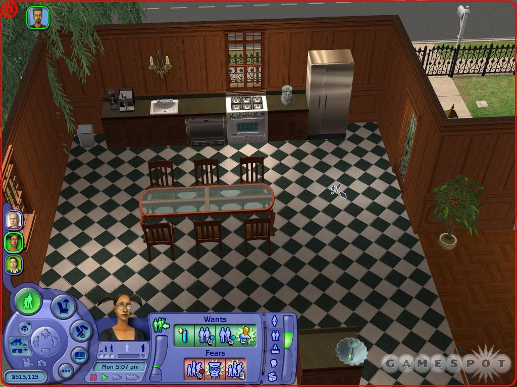 A sample kitchen. This one could probably use another countertop between the food processor and the stove.