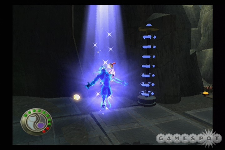 Jak's new light eco powers include the ability to restore his health.