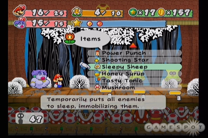 Combat in Paper Mario is frequent but entertaining and fun to watch.