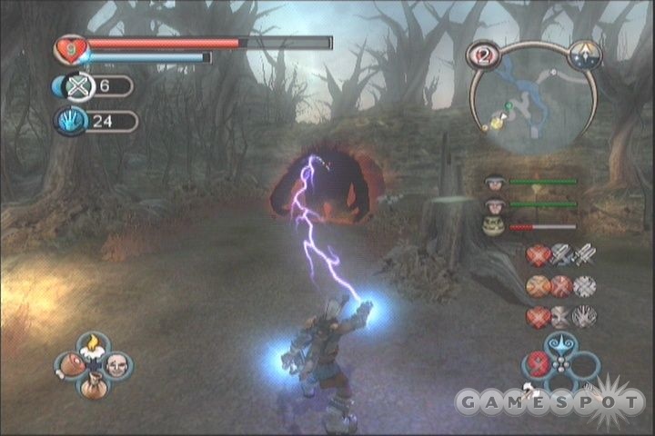 Lightning will stun most enemies, but doesn’t work on bosses and huge enemies like this Troll.