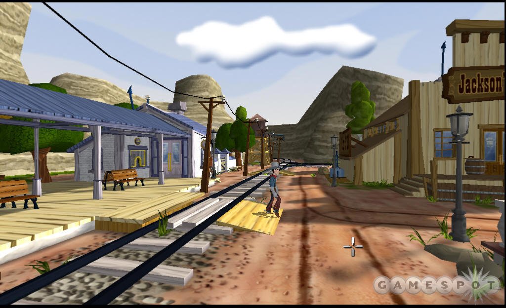 Cheerful and cartoony scenery is the norm in Wanted.
